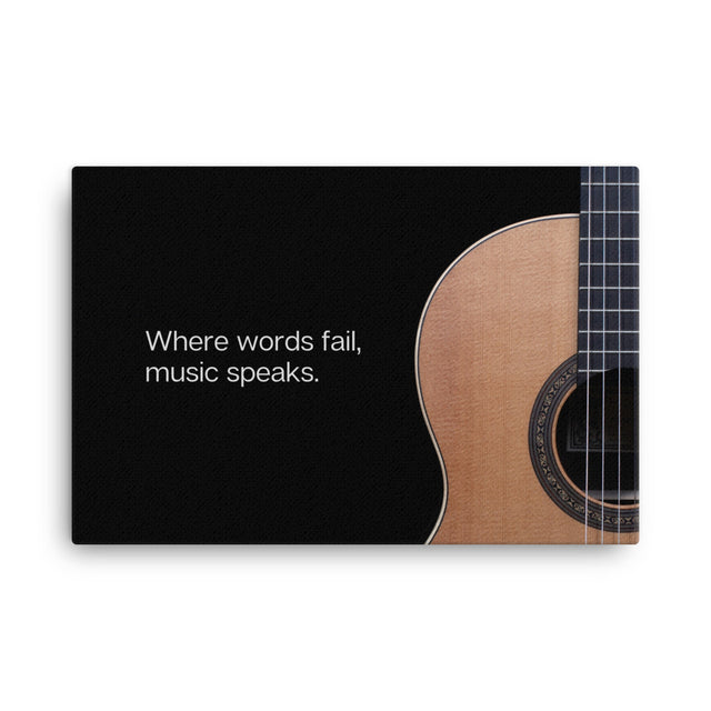 Where Words Fail - Guitar Canvas