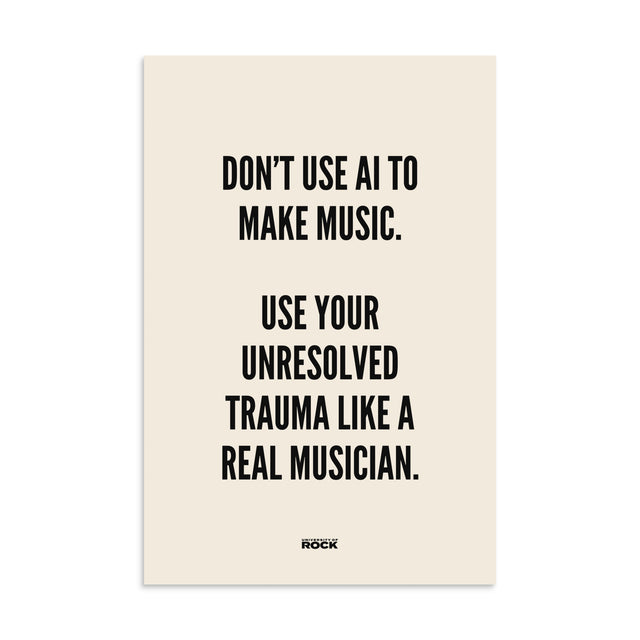 Unresolved Musician Trauma β Art Print