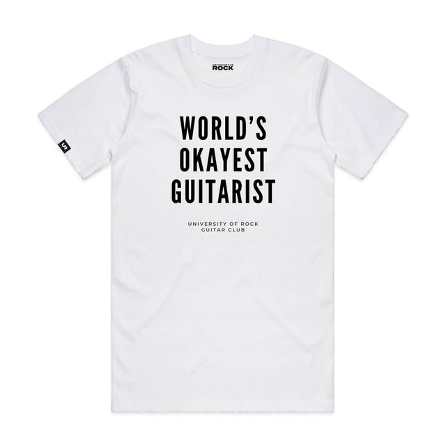 World's Okayest Guitarist Tee - University of Rock