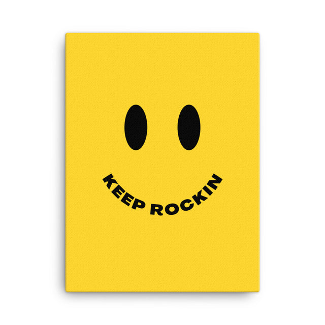 Keep Rockin Smiley Canvas