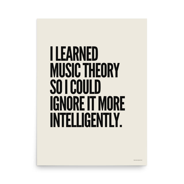 I Learned Music Theory