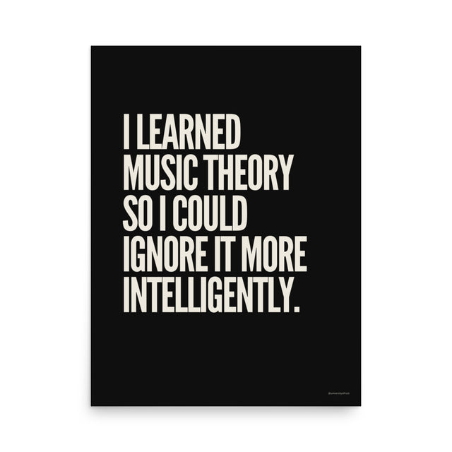 I Learned Music Theory