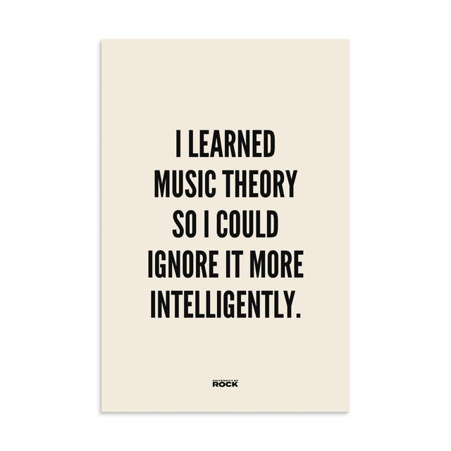 Music Theory Intelligence — Art Print