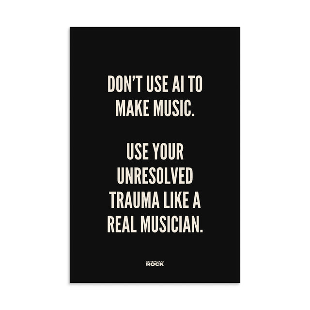 Unresolved Musician Trauma — Art Print