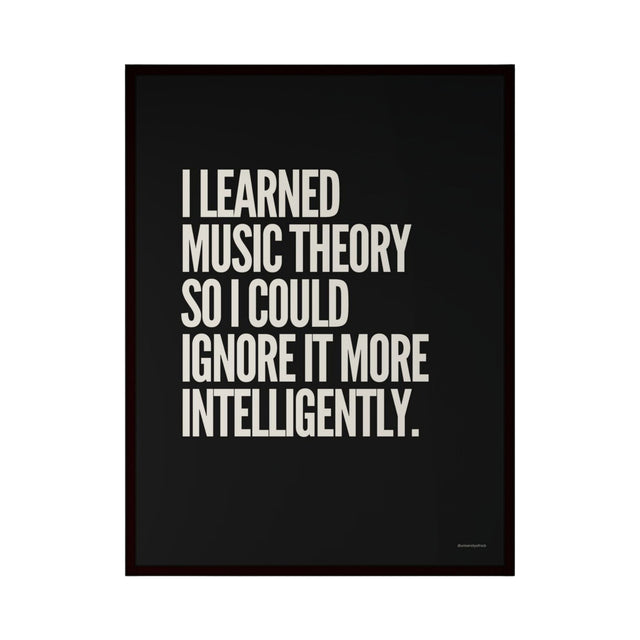 I Learned Music Theory